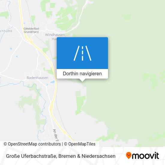 Große Uferbachstraße Karte