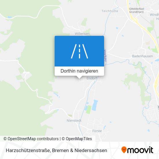 Harzschützenstraße Karte