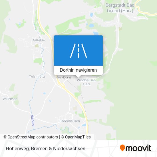Höhenweg Karte