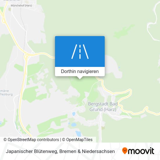 Japanischer Blütenweg Karte