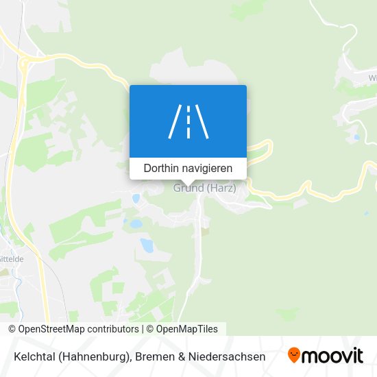 Kelchtal (Hahnenburg) Karte