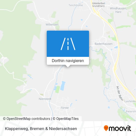 Klappenweg Karte