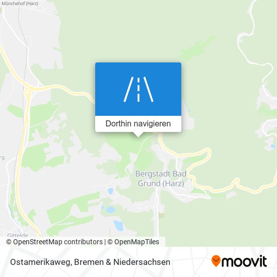 Ostamerikaweg Karte