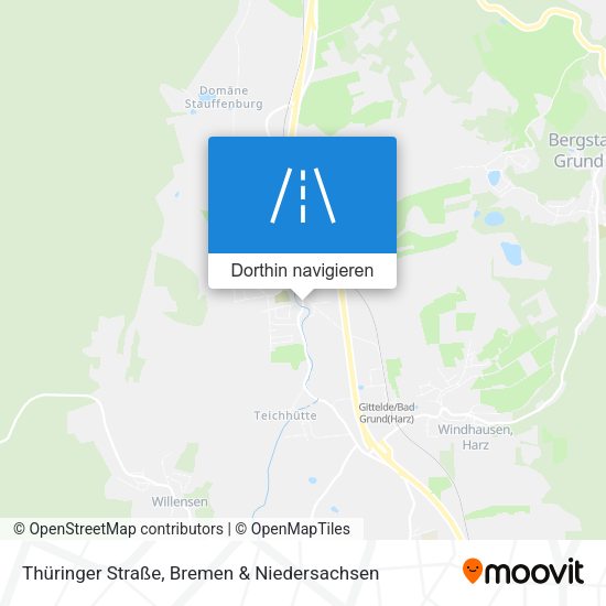 Thüringer Straße Karte