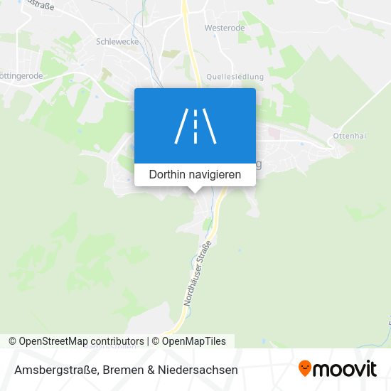 Amsbergstraße Karte