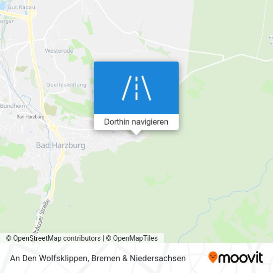 An Den Wolfsklippen Karte