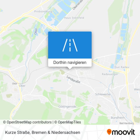 Kurze Straße Karte