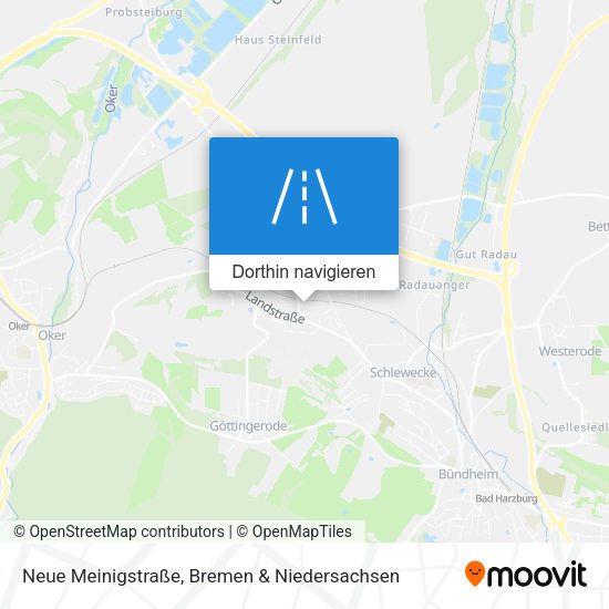Neue Meinigstraße Karte