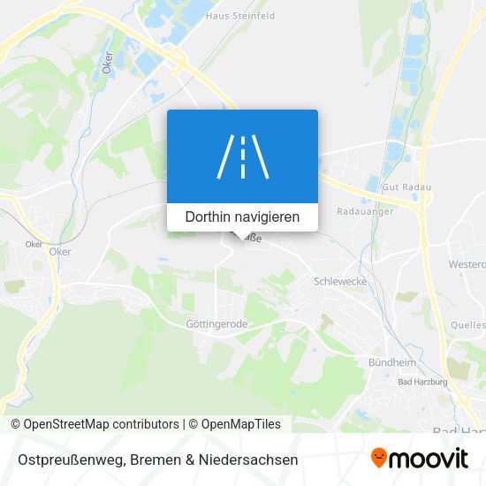 Ostpreußenweg Karte
