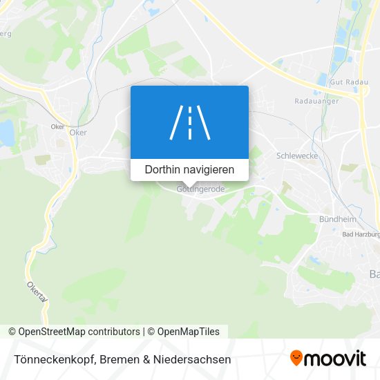 Tönneckenkopf Karte