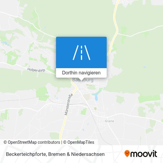 Beckerteichpforte Karte