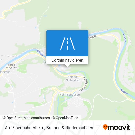 Am Eisenbahnerheim Karte