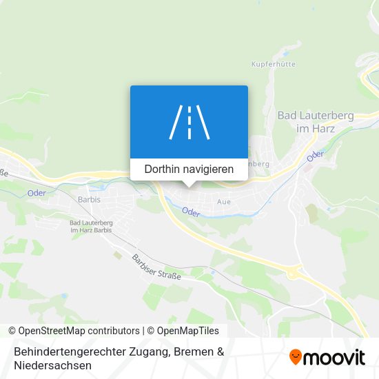 Behindertengerechter Zugang Karte