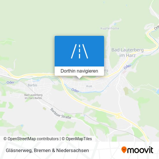 Gläsnerweg Karte