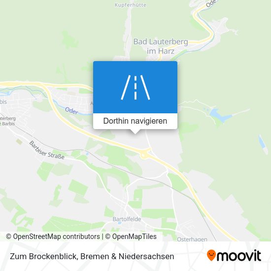 Zum Brockenblick Karte