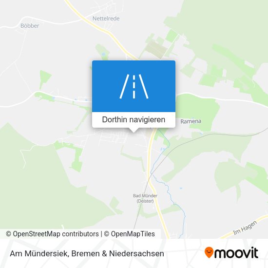 Am Mündersiek Karte