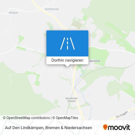 Auf Den Lindkämpen Karte