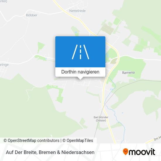 Auf Der Breite Karte