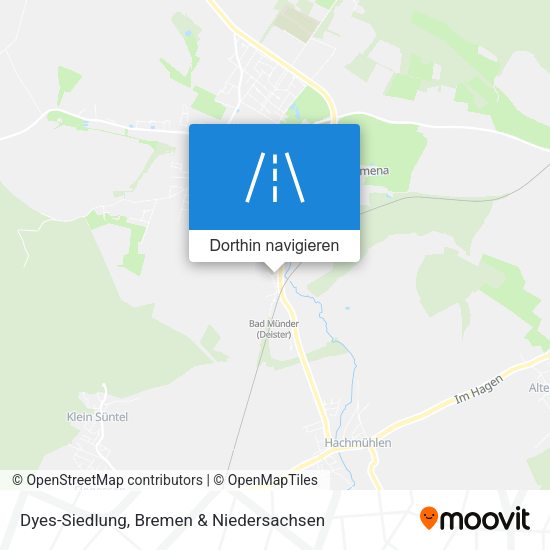 Dyes-Siedlung Karte