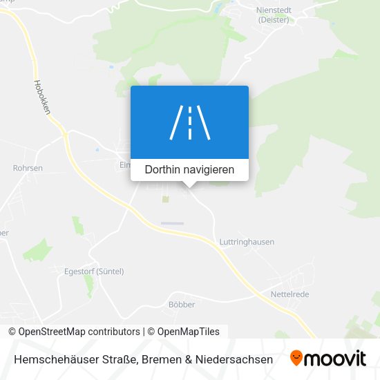 Hemschehäuser Straße Karte