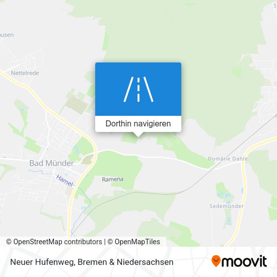 Neuer Hufenweg Karte