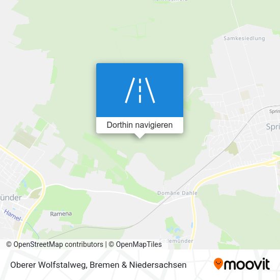Oberer Wolfstalweg Karte