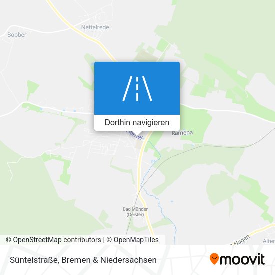 Süntelstraße Karte
