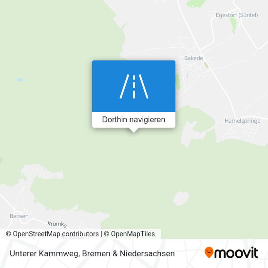 Unterer Kammweg Karte