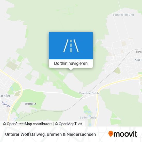 Unterer Wolfstalweg Karte
