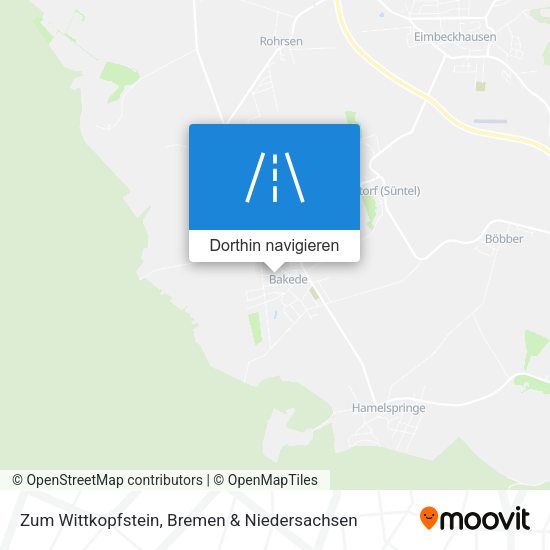 Zum Wittkopfstein Karte