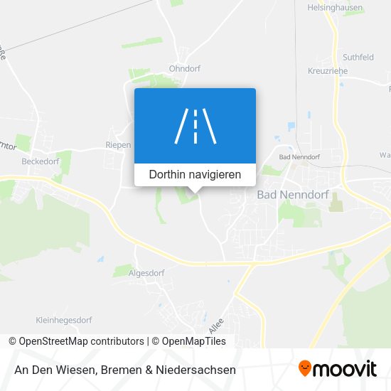 An Den Wiesen Karte