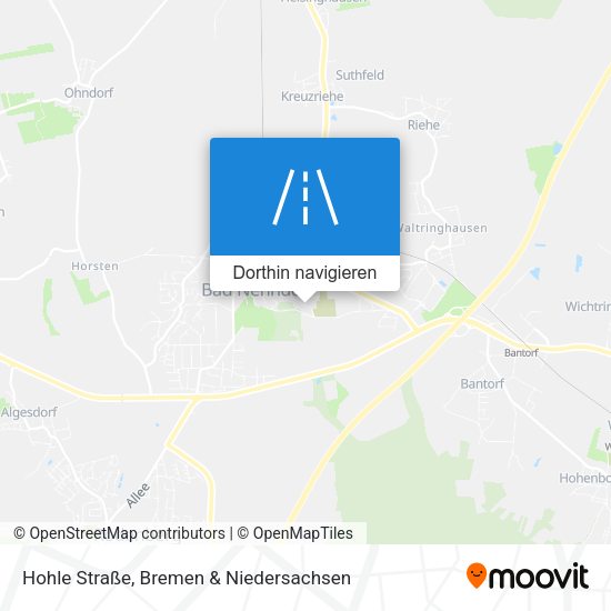 Hohle Straße Karte
