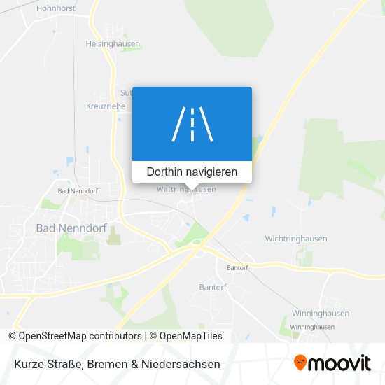 Kurze Straße Karte
