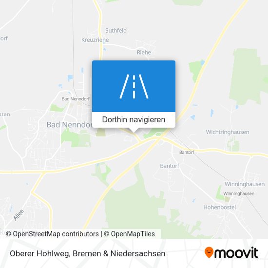 Oberer Hohlweg Karte