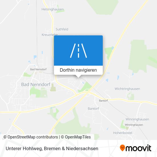 Unterer Hohlweg Karte