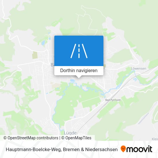 Hauptmann-Boelcke-Weg Karte