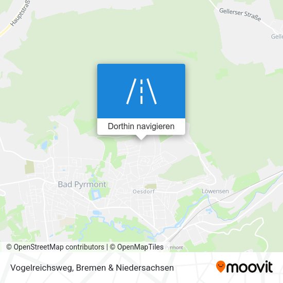 Vogelreichsweg Karte