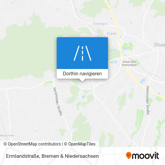 Ermlandstraße Karte