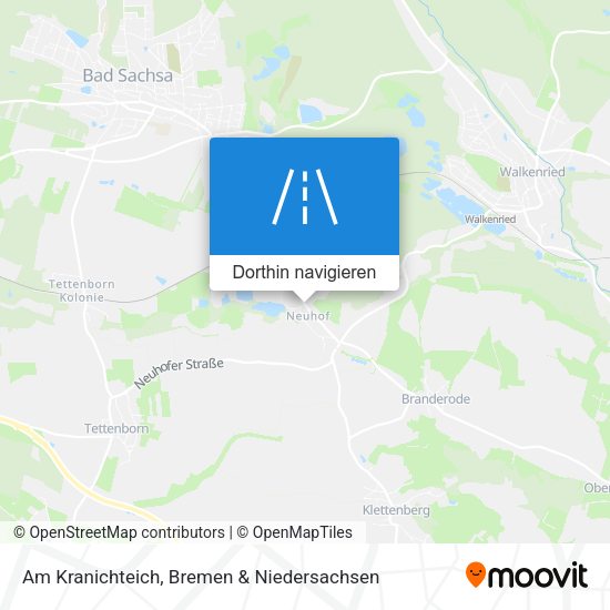 Am Kranichteich Karte