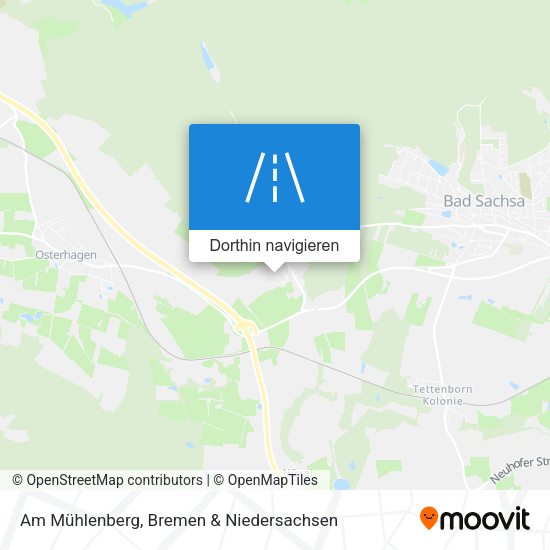 Am Mühlenberg Karte