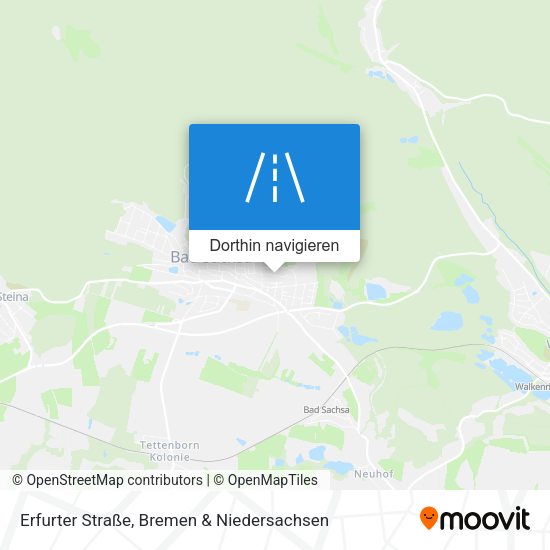 Erfurter Straße Karte