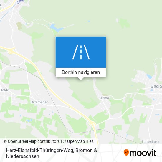 Harz-Eichsfeld-Thüringen-Weg Karte