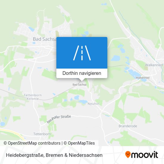 Heidebergstraße Karte