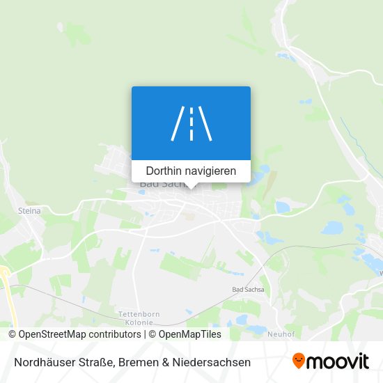 Nordhäuser Straße Karte