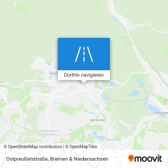 Ostpreußenstraße Karte