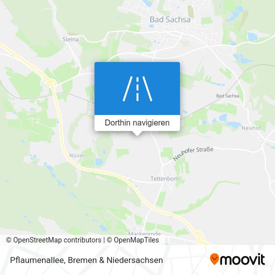 Pflaumenallee Karte