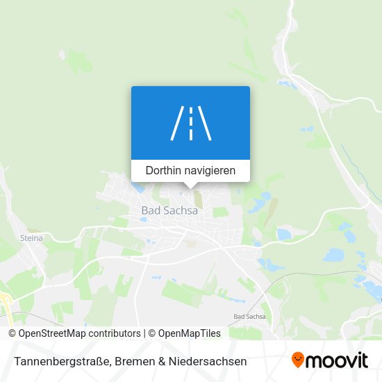 Tannenbergstraße Karte