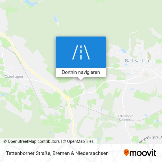 Tettenborner Straße Karte