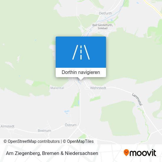 Am Ziegenberg Karte