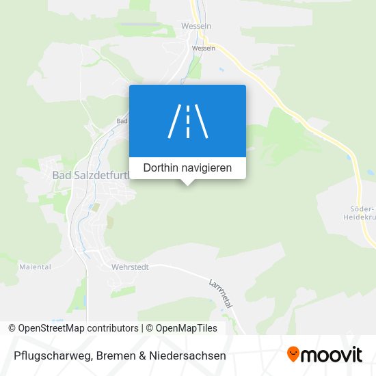 Pflugscharweg Karte
